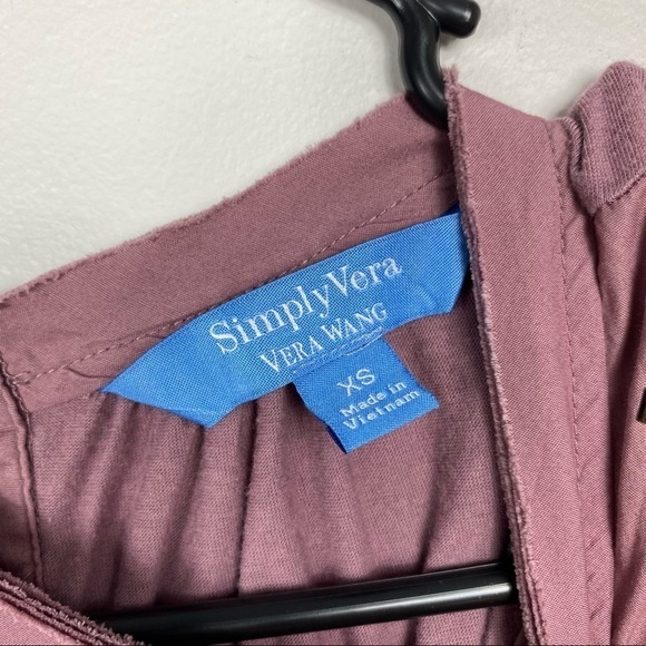 Simply Vera Vera Wang Mauve Tank with Jewell Accents - Picture 6 of 6